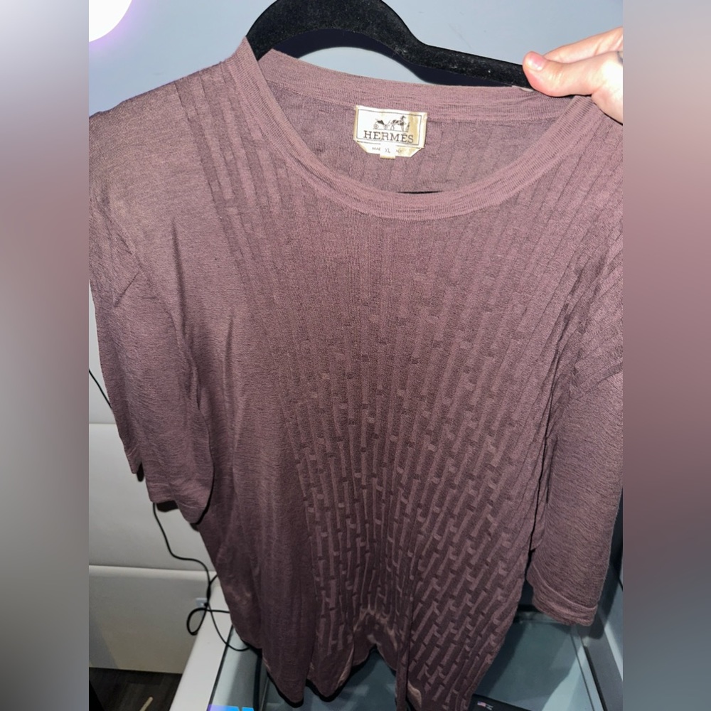 Hermes Brown Shirt